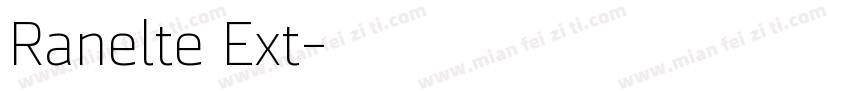 Ranelte Ext字体转换
